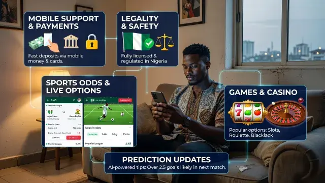 A Beginner's Guide to Safe Online Betting in Nigeria: Mobile Support, Sports Odds, Live Options, Games, Payments, Legality and Prediction Updates